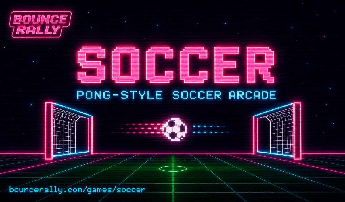 Bounce Rally Soccer — Pong-style soccer arcade