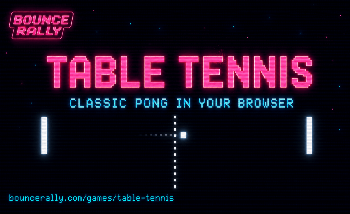 Bounce Rally Table Tennis — Classic Pong rally arcade